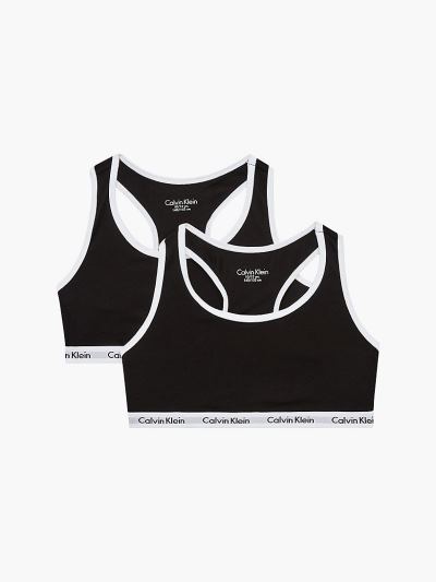 Calvin Klein Ruhák HU298200 | Calvin Klein Modern Cotton Lány Bralette Fekete